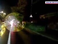 Scandal pe o stradă din Timișoara, un individ a aruncat cu tomberoane în mașini