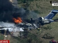 Un avion cu 21 de persoane la bord s-a prăbuşit în Texas. Toţi pasagerii şi echipajul sunt în viaţă