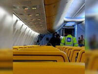 Scandal într-un avion pe aeroportul din Cluj. Un bărbat a fost dat jos, pentru că nu voia să își pună masca