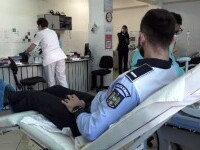 Polițiștii au donat sânge și plasmă pentru a ajuta bolnavii în nevoie. Fiecare doză poate salba trei vieți