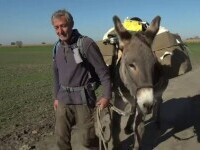 Un neamț a plecat spre China pe jos, însoțit de măgărușul său. Traversează jumătate de lume și ajunge și pe la noi
