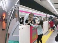 Scene șocante într-un tren din Tokyo. Zeci de răniţi după ce un bărbat costumat în Joker a atacat pasagerii. VIDEO