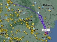 JAKE11, cel mai urmărit avion din lume aparține NATO și zboară în cerc deasupra României. Destinația este secretizată