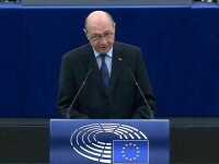 Traian Băsescu acuză foști lideri europeni că s-au pus „în slujba lui Putin”. A stârnit aplauze în Parlamentul European