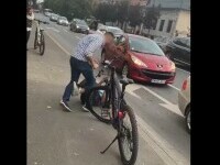 șofer bătut de biciclist