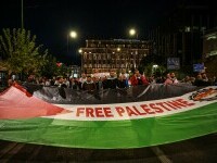 10.000 de persoane protestează în Atena în sprijinul palestinienilor