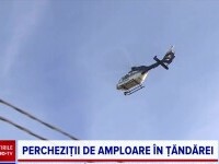 Autoritățile au trimis un elicopter în localitatea Țăndărei. Peste 200 de polițiști și jandarmi au descins în mai multe case