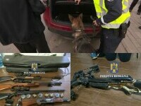 Operațiune fulger a Poliției Române. După peste 300 de percheziții, agenții au ridicat un adevărat arsenal FOTO & VIDEO