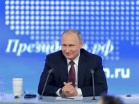 Vladimir Putin la o conferință de presă