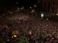 Protest uriaș în Georgia, unde pro-rușii și-au însușit alegerile. Viktor Orban s-a dus să-i felicite pe oamenii Moscovei