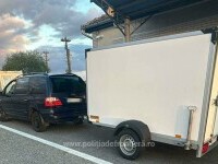 Captură de aproape 40.000 de euro într-o remorcă, descoperită în urma unui control în Timiș. Șoferul a fost reținut. FOTO