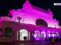 25 de clădiri din România, iluminate în roz pentru conștientizarea cancerului de sân. Anual apar peste 12.000 de cazuri noi