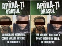 Afiș controversat în București: Poliția cercetează apariția de postere cu un nigerian arestat pentru viol: „Apără-ți orașul”
