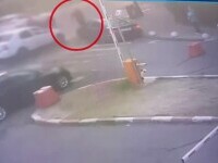 Bărbat bătut și luat pe capota mașinii de un șofer, în fața unui spital din București. Imaginile șocante au fost filmate