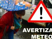 Ciclonul Barbara: Cod roșu de ploi torențiale. Cursuri suspendate în cinci județe și București