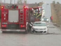 Ciclonul Barbara a măturat 20 de județe. Inundațiile au blocat circulația rutieră pe mai multe drumuri din țară