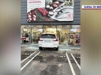 Mașină magazin Brăila accident