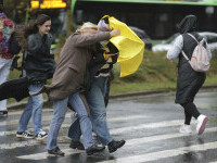 Harta care arată cât de mult a plouat în timpul ciclonului Barbara. Unde au fost cantități de precipitații fără precedent