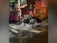 Bolidul de lux al unui sportiv din Craiova a fost incendiat intenționat. Proprietarul crede că a fost o confuzie