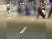 Bătaie în plină stradă la Galați, filmată de un șofer. Polițiștii locali au folosit spray lacrimogen