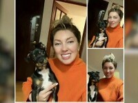 Polițistă cățel bebeluș salvat