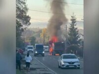 Un camion a fost distrus de flăcări, în Neamț. Un scurtcircuit ar fi provocat incendiul