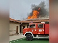 O școală abia renovată în județul Timiș a fost mistuită de flăcări: ”A căzut acoperișul, au căzut tavanele”