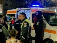 Mascații, chemați de urgență după ce un bărbat băut a atacat polițiștii în fața unui magazin din Vaslui