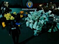 Cum a distrus Poliția Română patru tone de droguri, în valoare de zeci de milioane de euro. Imagini din timpul operațiunii