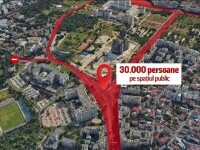 Resticții de circulație în București. Străzile închise și trasee ocolitoare în ziua sfințirii Catedralei Naționale