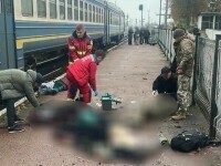 Patru morţi şi 12 răniţi după ce un bărbat a detonat un dispozitiv exploziv pe peronul unei gări din Ucraina
