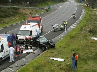 Neatentia a provocat din nou accidente in lant pe soselele Romaniei