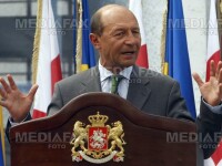Traian Basescu, la serbarile nationale de la Tebea