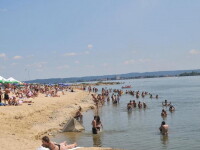 Plaja de pe malul Dunarii