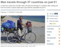 A calatorit in 37 tari, cu doar 1 euro!