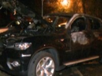 BMW X6 incendiat