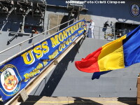 Crucisatorul USS Monterey (CJ-61), purtator al sistemului de aparare antiracheta soseste in portul Constanta, marti, 7 iunie 2011