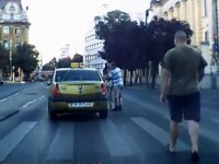Legea strazii la Timisoara. Un taximetrist e luat la palme dupa ce loveste un pieton pe trecere