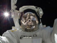 astronauti in spatiu, autoportret