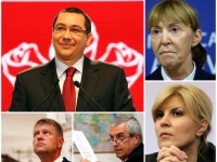 Victor Ponta, Klaus Iohannis, Elena Udrea, Monica Macovei