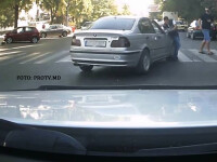 smecher cu BMW din Moldova calca intentionat un om