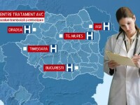 harta, Romania, spitale, AVC