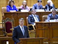 Klaus Iohannis in Parlament - AGERPRES