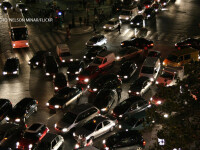 trafic in Paris, noaptea
