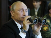 Putin asistă la exerciţiul militar Zapad, care simulează un război cu NATO