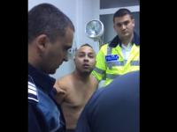 Poliţist lovit cu capul în faţă de un şofer băut, în Balș. Reacția agresorului după încătușare. VIDEO