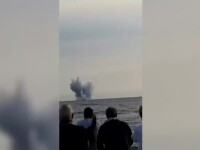 avion cazut in mare