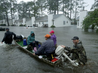 Uraganul Florence: 5 morți și sute de oameni salvați din mijlocul inundațiilor