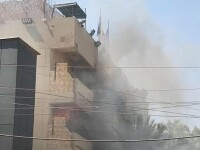 Incendiu la Ambasada României din Bagdad. Un angajat a fost rănit