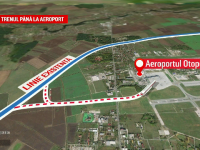 ANIMAŢIE GRAFICĂ: Cum va arăta pasarela de cale ferată de la Otopeni